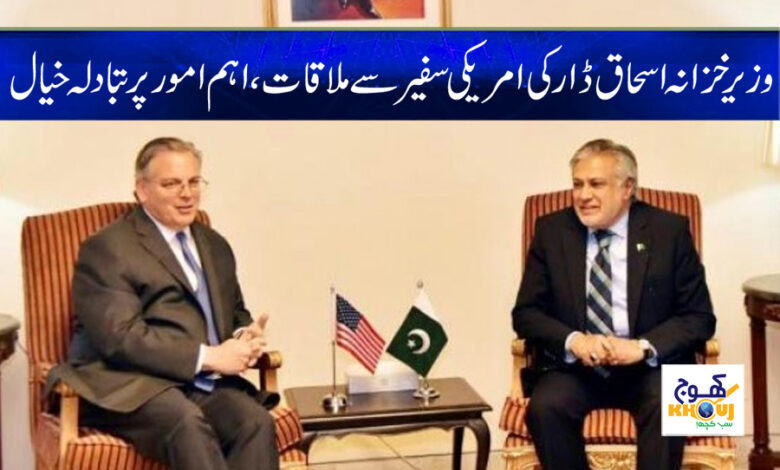 Ishaq Dar Meet American Ambassador