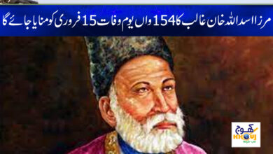 154th death anniversary of Mirza Asadullah