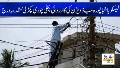 Electricity Theft News in Urdu