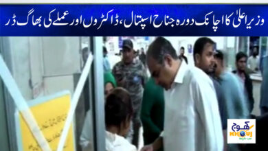 CM Visit to Jinnah Hospital News