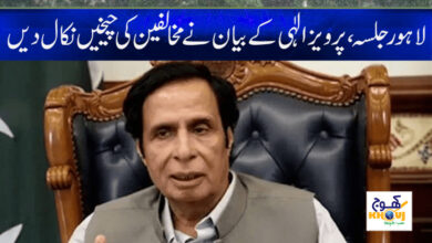 Parvez Elahi Statement in Urdu