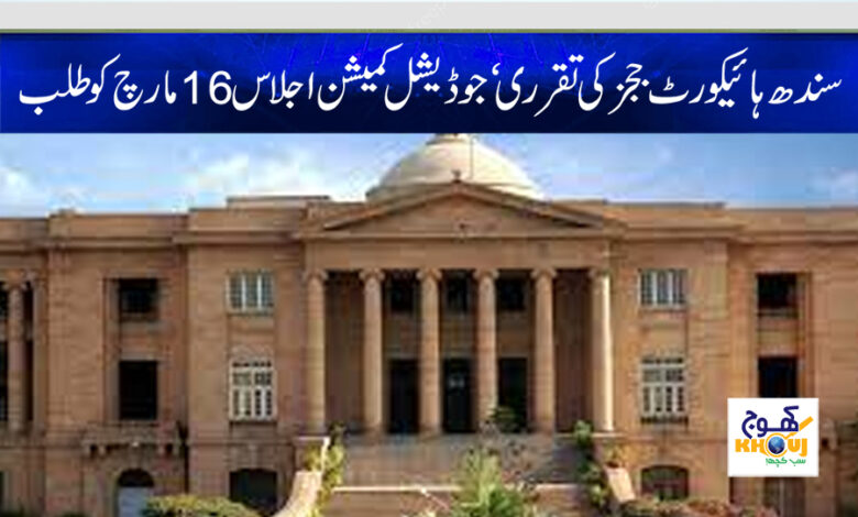 Sindh High Court Judges News in Urdu