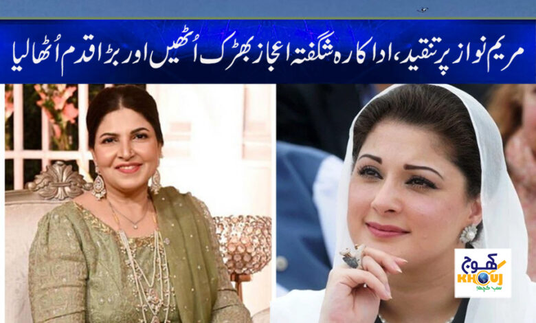 Criticism of Maryam Nawaz News in Urdu