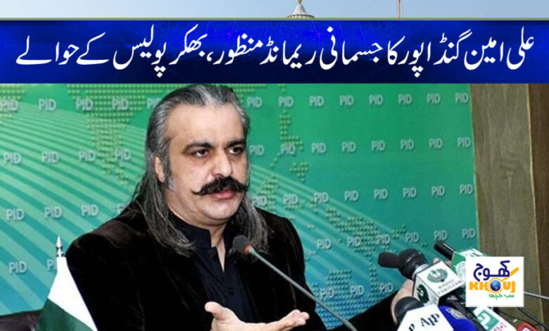 Ali Amin Physical Remand News in Urdu