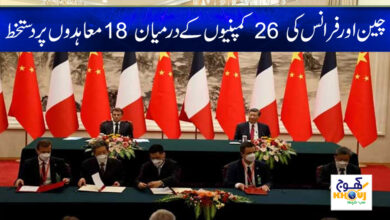 China and France News in Urdu