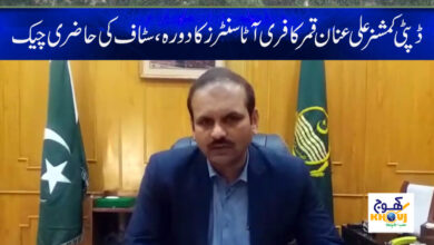 Ali Anan Qamar News in Urdu