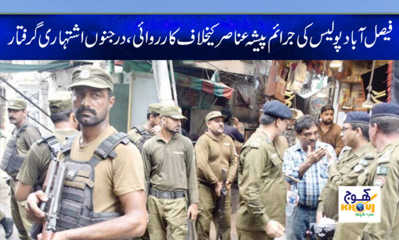 faisalabad police news