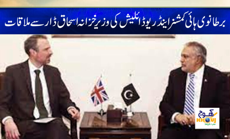 British Andrew Dylish Meeting with Ishaq Dar