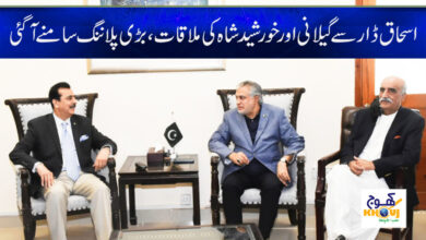Khursheed Shah metting with Ishaq Dar News