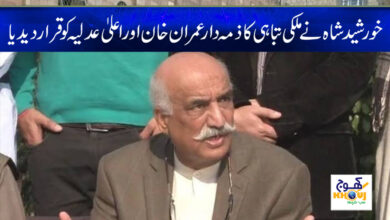 Khurshid Shah News in Urdu