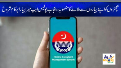 Punjab Police App News in Urdu