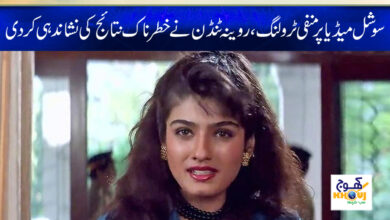 Raveena Tandon News in Urdu