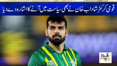 Shadab Khan join Politics News in Urdu