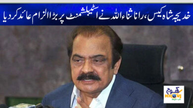 rana sanaullah news