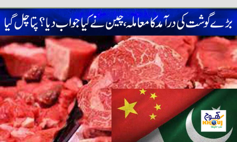 China allowed large meat import from Pakistan