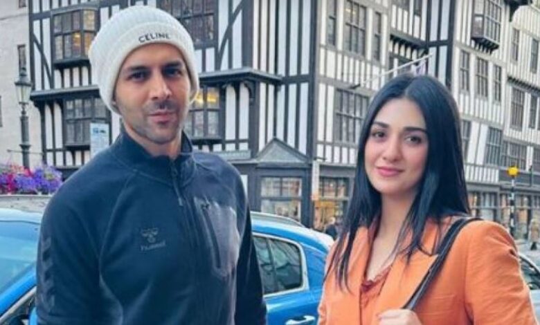 actress sarah khan ,actor kartik aryan