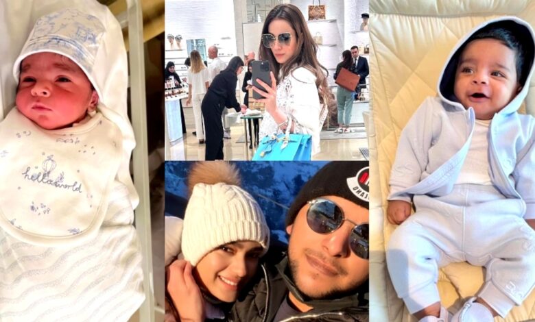 aleezay gabol and his son