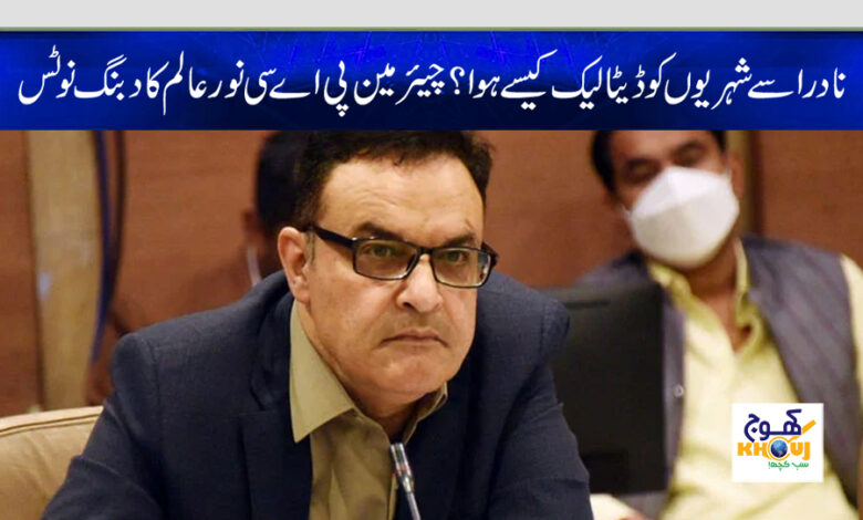 chairman pac noor alam khan