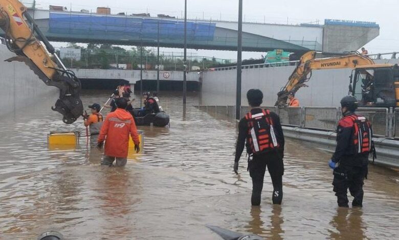 south korea floods news