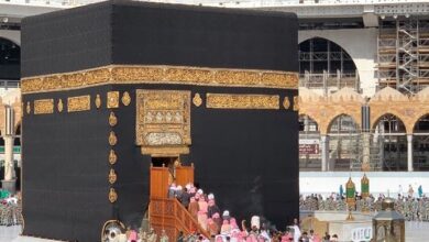 The Kaaba was bathed and perfumed with perfumes