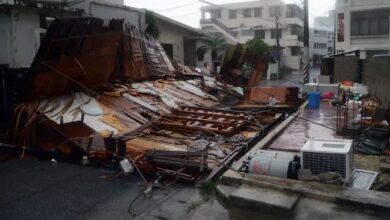 Typhoon 'Khanun' in Japan