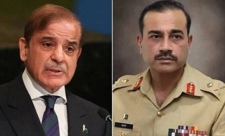 army chief and shahbaz sharif