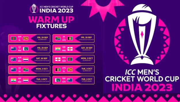 wormup matches of wrold cup 2023