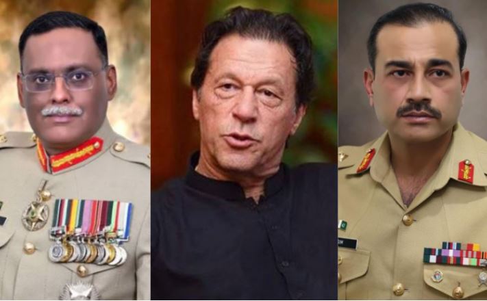 army chief gen asim munir,imran khan,gen sahir sham shaad mirza