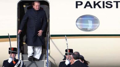 nawaz sharief arrives pakistan