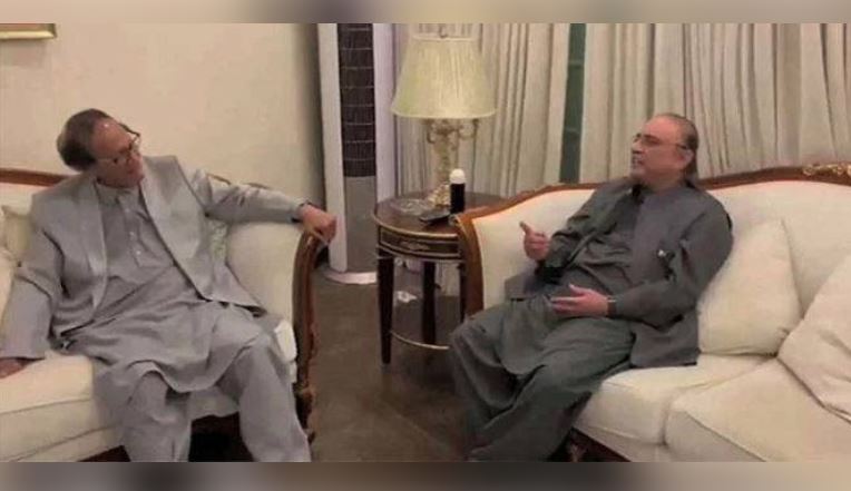 zardari meeting with chaudhry shujaat