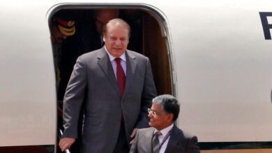 arrival of nawaz sharief