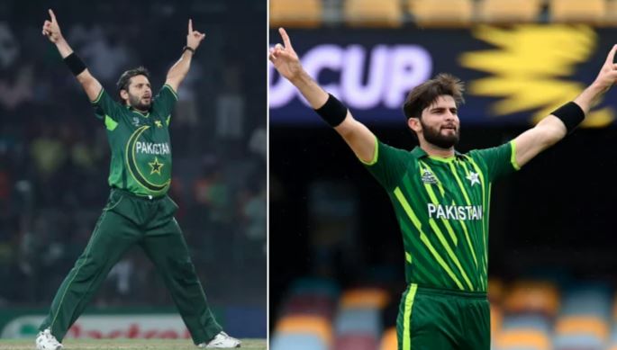 cricketers,shaeen afridi,shahid afridi