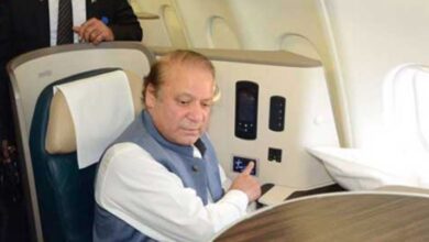 nawaz sharief arrives