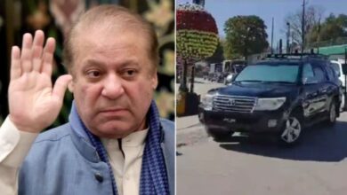nawaz sharif reached in isb
