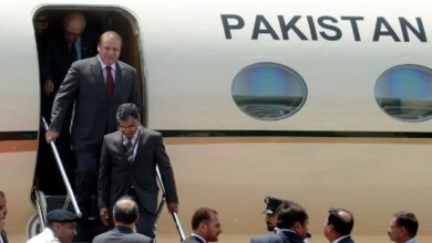 nawaz sharif return back timing change