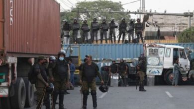 police arrive in pti lahore office