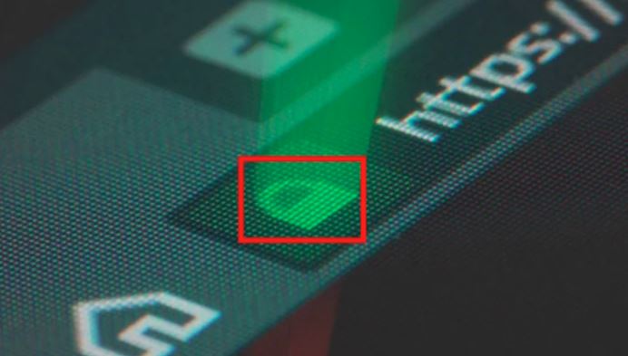 lock icon on web browser