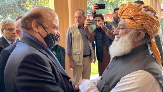 nawaz sharif and fazal ur rehman meeting