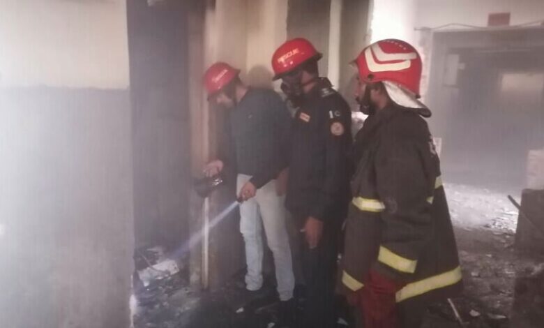 fire in meo hospital