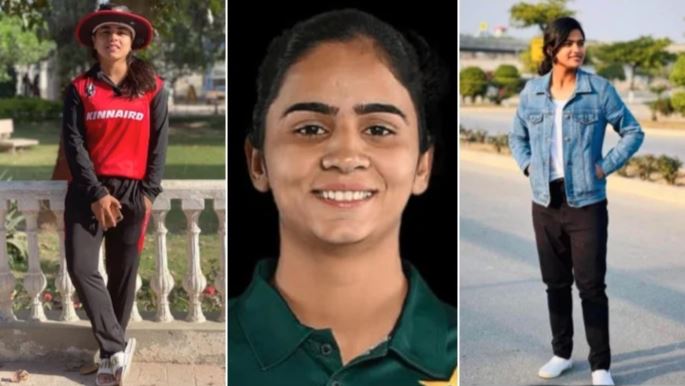 women cricket player fight