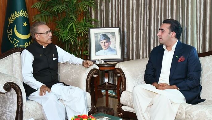 bilawal bhutto and arif alvi