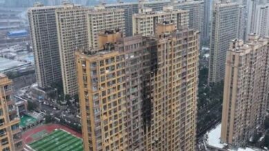 building fired in china