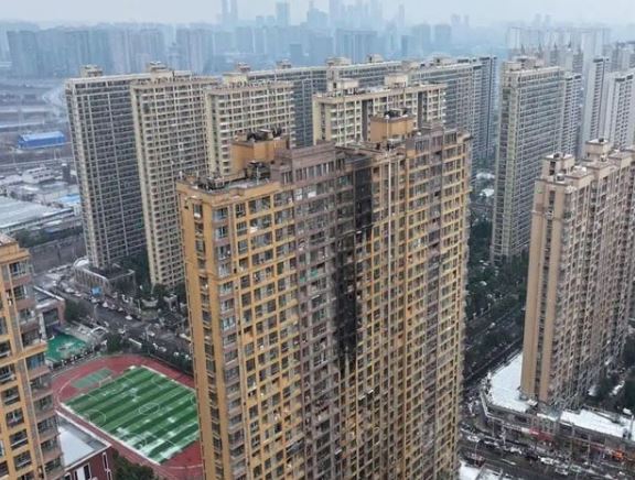 building fired in china