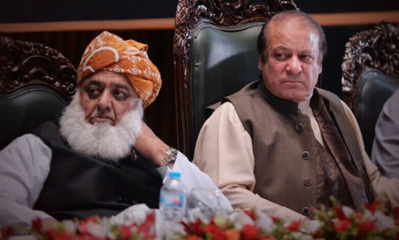 nawaz sharif talk with fazal ur rehman
