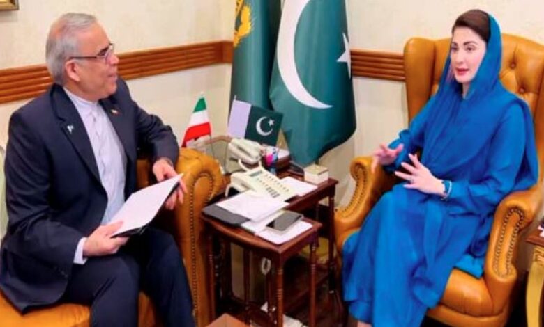 Meeting of Iranian Consul General with Chief Minister Punjab Maryam Nawaz