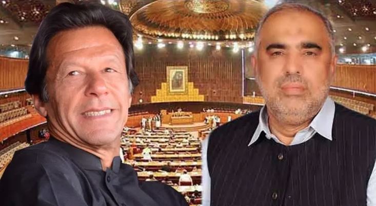 asad qaisar,imran khan