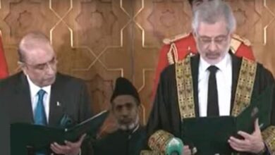 chief justice taking oath to asif zardari