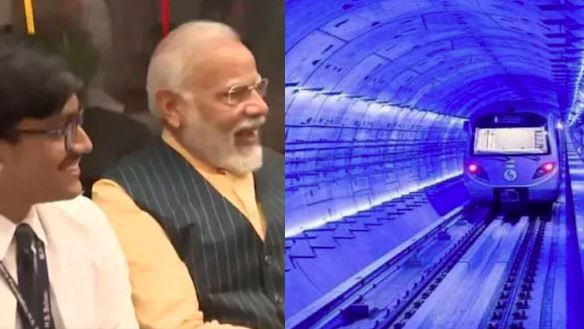 pm modi,water train project