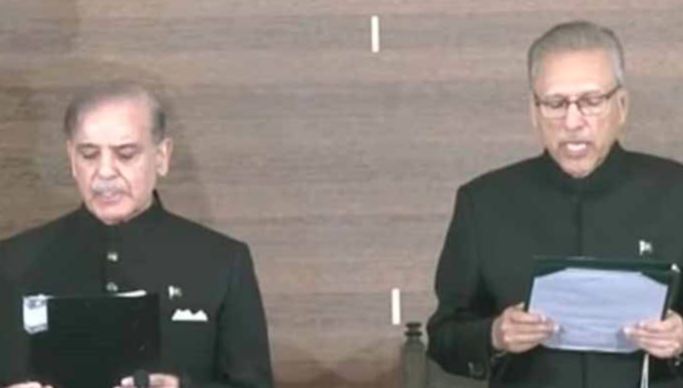 pm shebaz sharief,arif alvi