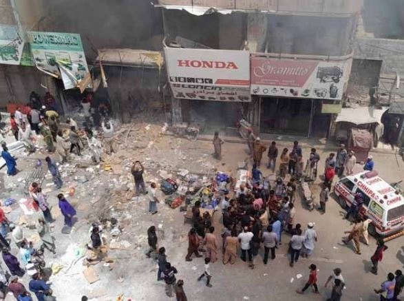 blast in karachi